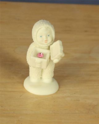 Department 56 Snowbabies Figurine Gift For You Present Gem Collectible 2.  75 Tall