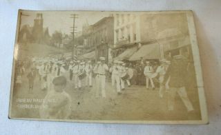Rppc Real Photo Postcard Labor Day Parade 1907 Cumberland,  Md