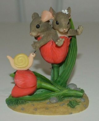 Charming Tails A Tulip For Two Figurine Special Edition By Fitz And Floyd 98/221