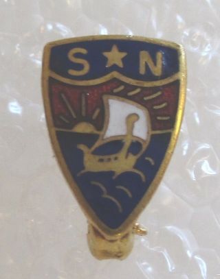 Vintage Sons Of Norway Sn Lapel Pin - Norwegian Fraternal Society