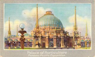 1915,  Panama Pacific Expo,  San Francisco,  Up Adv,  Horticulture,  Old Postcard
