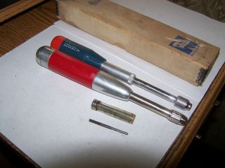 Vintage Push Drill Millers Falls No.  100 Box & Stanley No.  46y Yankee Handyman