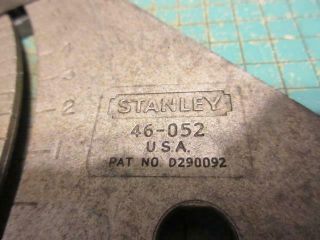 Vintage Stanley No.  46 - 052 Aluminum Roofing Framing Rafter Speed Square 12 