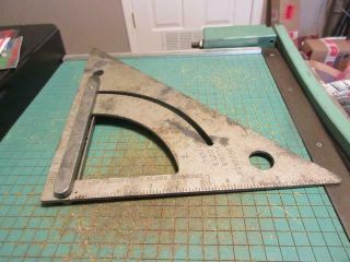 Vintage Stanley No.  46 - 052 Aluminum Roofing Framing Rafter Speed Square 12 