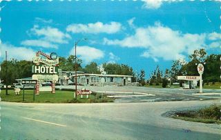 Roadside Postcard Le Normandie Motor Hotel & Gas Station,  Orleans,  Ontario