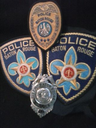 Baton Rouge Police Grouping,  Badge And Patches,  Defunct No Longer Items