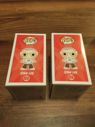 Funko Pop Stan Lee 2014 Fan Expo Exclusive Red AND WHITE Shoes 1/500 - 1500 2