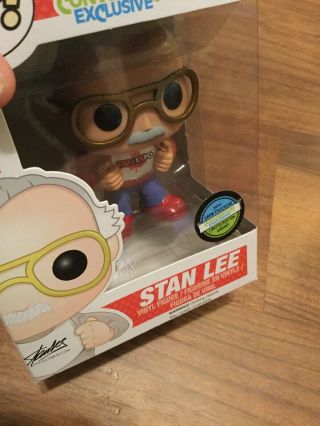 Funko Pop Stan Lee 2014 Fan Expo Exclusive Red AND WHITE Shoes 1/500 - 1500 7