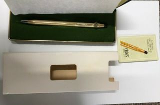 Cross Pen 10kt Gold Filled With Mickey Mouse Emblem