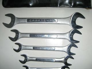 VINTAGE SEARS CRAFTSMAN 6 PC.  OPEN END WRENCH SET 