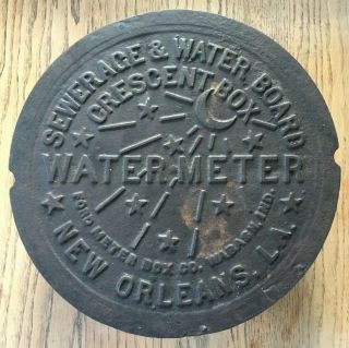 Orleans French Quarter Cast Iron Water Meter Box Cover