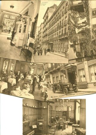 Set Of Six Postcards C 1913 Hotel D 