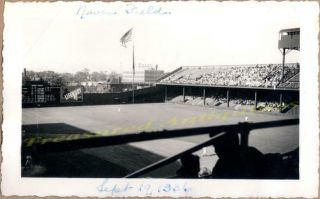 9/1936 Navin Field Detroit Tigers Stadium Cleveland Indians Baseball Game Photo