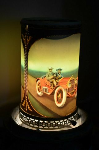 Vintage 1957 Econolite Motion Lamp Car Stutz Bear Cat Night Stand Light
