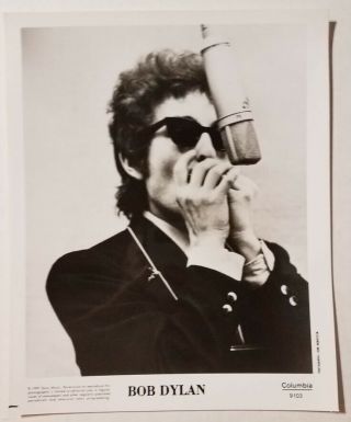 Bob Dylan - Vintage Record Label Photo - Columbia Records Early 90 