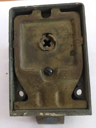 Vintage ILCO Brass knob over the door lock brass color 3