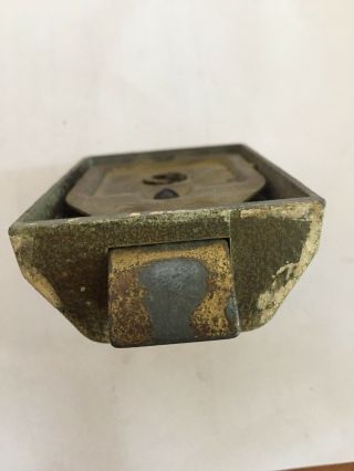Vintage ILCO Brass knob over the door lock brass color 4