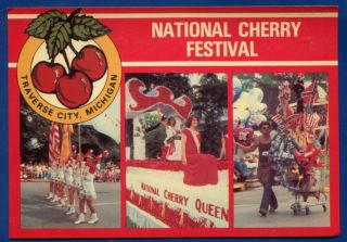Traverse City Michigan Mi National Cherry Festival Postcard