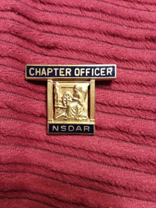 Vintage Dar Chapter Officer Nsdar Pin