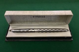 Vintage Parker 45 Harlequin Fountain Pen And Box.
