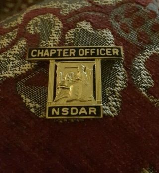 Vintage DAR chapter officer NSDAR PIN 3