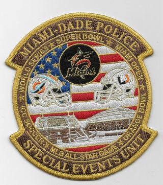 Miami Dade Police Special Events Patch State Of Florida Fl