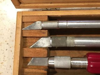 Made In England Vintage X - Acto Knife Set w box 3