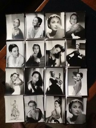 16 X Vintage 7 X 5 In Test Print Photos Actress Patricia Morison W/ Corrections