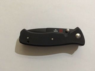 Al Mar Mini Sere 2000 Knife Ams2kb Matte Black Finish Vg - 10 New/used