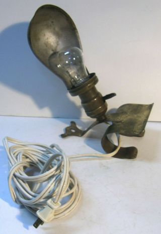 ANTIQUE VINTAGE INDUSTRIAL STEAMPUNK BRASS HEADBOARD LAMP READING LIGHT 1911 7