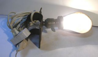 ANTIQUE VINTAGE INDUSTRIAL STEAMPUNK BRASS HEADBOARD LAMP READING LIGHT 1911 8