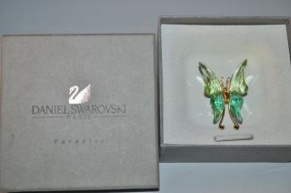 Daniel Swarovski Paris Paradise Signed Crystal Butterfly Pin/brooch Retired