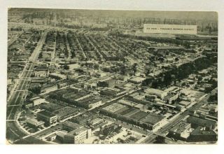 Torrance California Aerial View Of Torrance Business District Vintage Postcard
