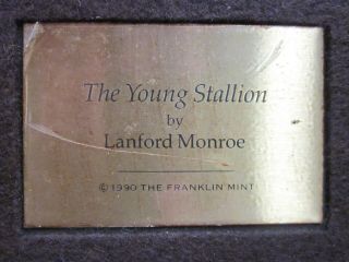 Young Stallion Franklin Gallery Horse Statue by Lanford Monroe rgayford 4
