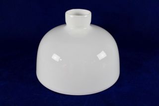 Vintage White Opal Glass Dome Lamp Shade Hanging Or Pendant