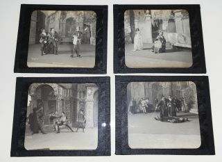 Rare Early 1900s Ny Theatre Play " Romeo & Juliet " W/ Death Scene Glass Slides