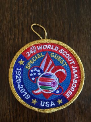 2019 World Scout Jamboree Patch - " Special Guest " Usa