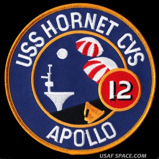 Apollo 12 - Recovery Ship - Uss Hornet Cvs - 12 - 5 " Patch -