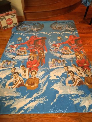 Vtg 1979 Disney The Black Hole Twin Fitted And Flat Bed Sheet Set