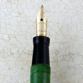 National Pen Products jade green fountain pen FLEX fine 2