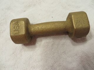 Vintage York Barbell Co.  USA Paperweight Cast Iron 4