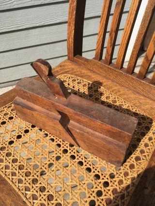 Vtg Wood Molding Plane.  Stamped “greenfield Tool Co” “mass”.  “no 705”.
