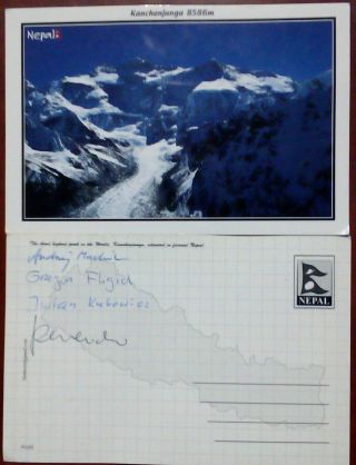 Mt.  Everest,  Alpinismo,  Autograph,  Polish Expedition,  Mountain,  Kanchenjunga,  Himalaya
