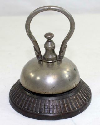 Rare Antique C.  1870 Hotel Reception Counter Bell Store Front Counter Bell