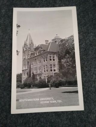 Vintage Real Photo Postcard Southwestern University Georgetown Texas 1950