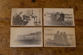 4 1920 - 21 Photo Postcards - Akron Ohio - Henry Family