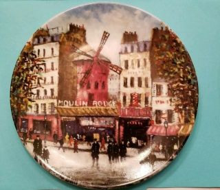 Dali Limoges France " Le Moulin Rouge " Porcelain Plate