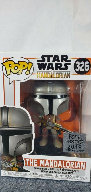 Funko Pop Star Wars 326 The Mandalorian D23 Expo 2019 Limited Edition