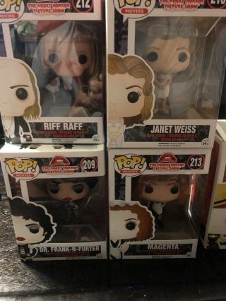 Funko Pop Movies The Rocky Horror Picture Show Complete Set of 6 3