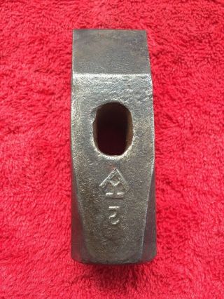 Vintage Woodings 2 & 1/2 Pound Blacksmiths Cross Pein Hammer Head Stamped: 2
